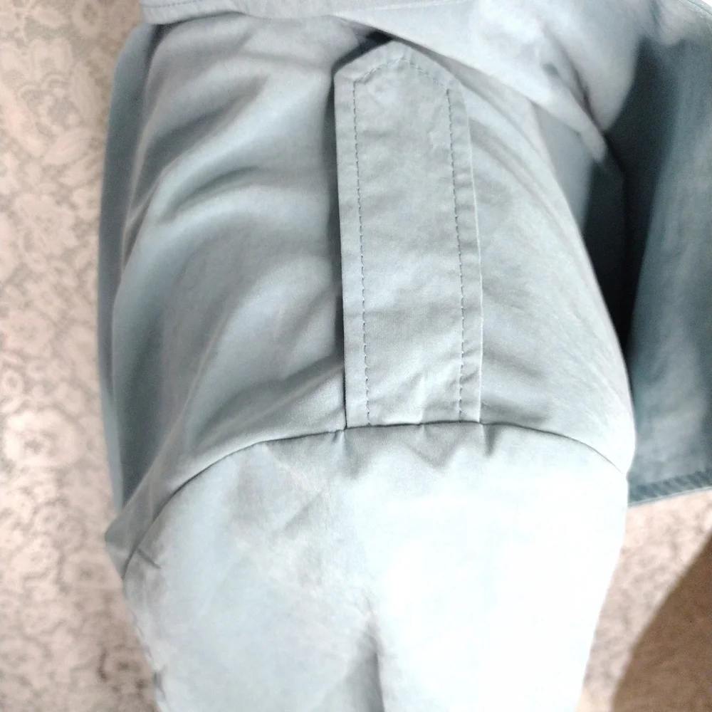 Vero Moda 3/4 length lightweight lined Coat light blue belted waist size L NWOT - Picture 5 of 12